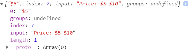regex match() с выражением, которое не имеет глобального флага